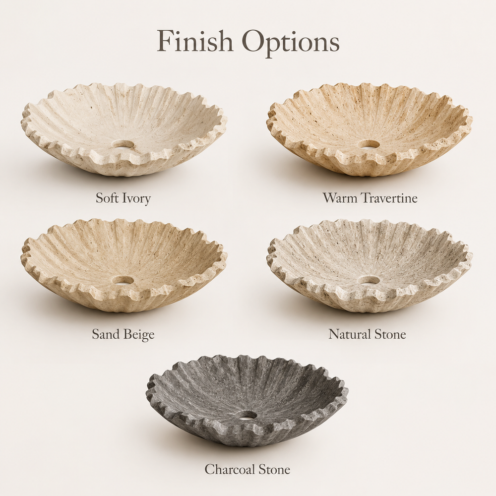 Nolan Warm Stone Vessel Sink - Design 143 - product image 04