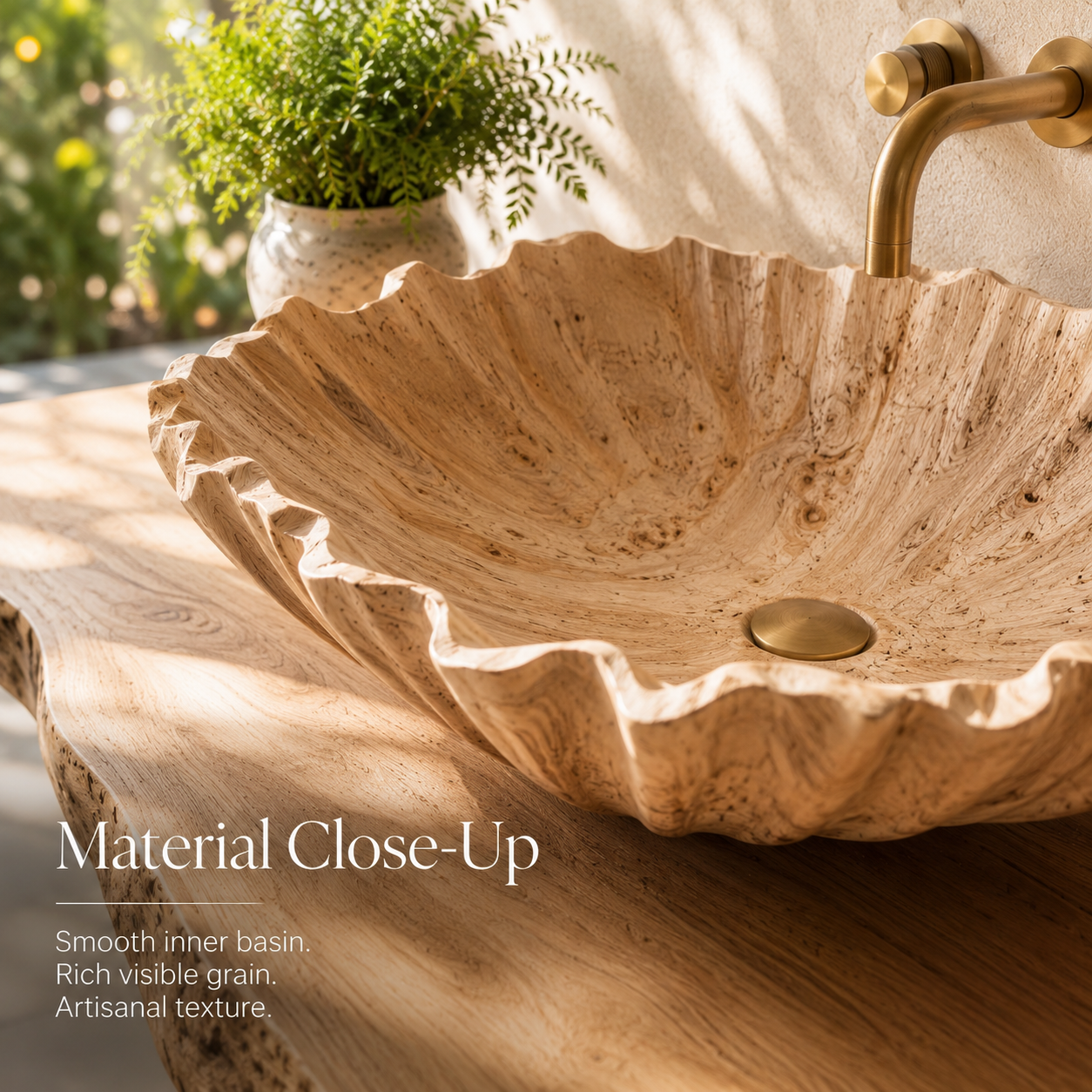 Nolan Warm Stone Vessel Sink - Design 143 - product image 09