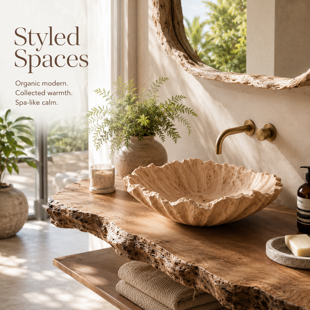 Nolan Warm Stone Vessel Sink - Design 143 - product image 11