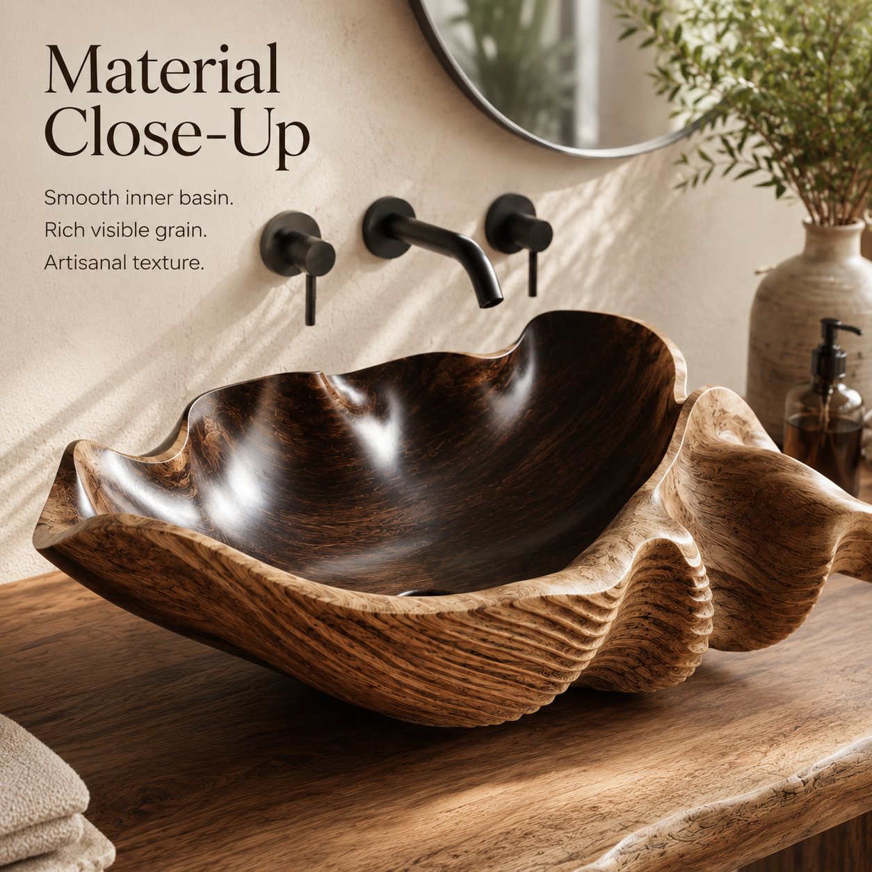 Liora Hand-Finished Vessel Sink - Design 144 - product image 05