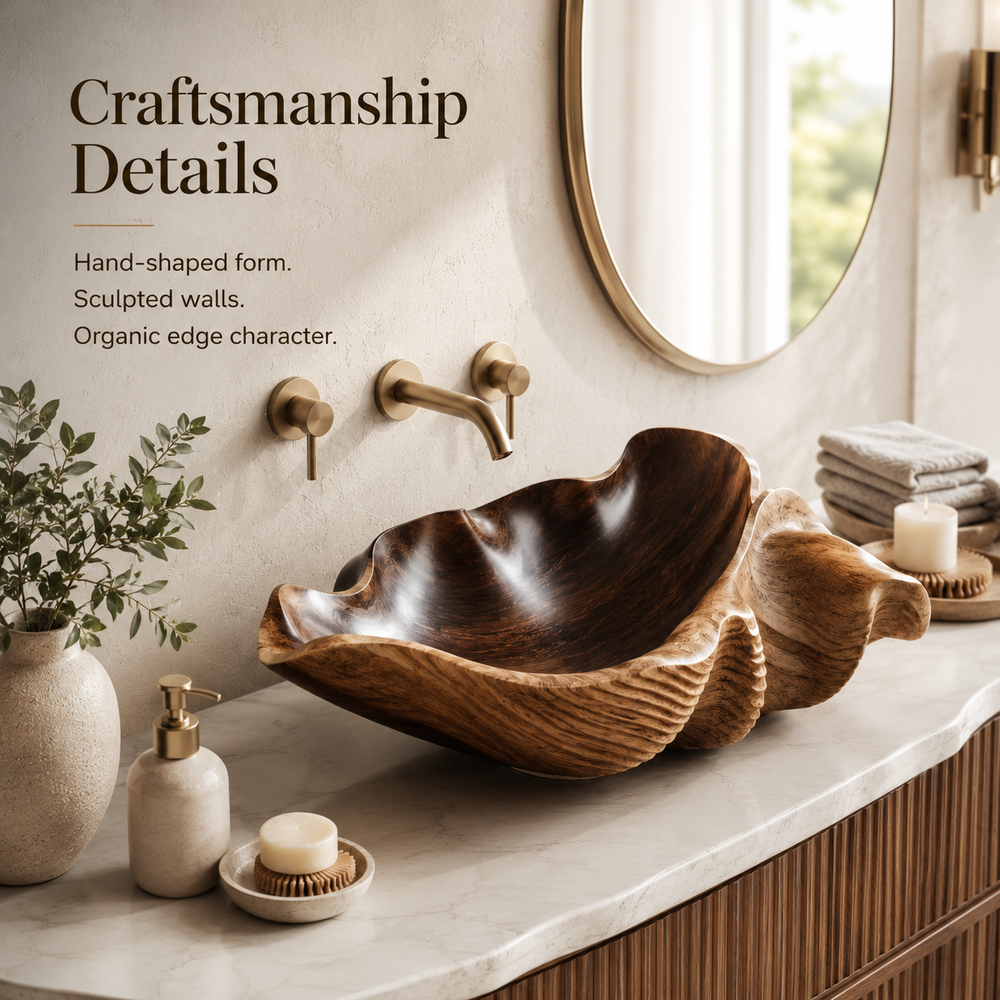 Liora Hand-Finished Vessel Sink - Design 144 - product image 06