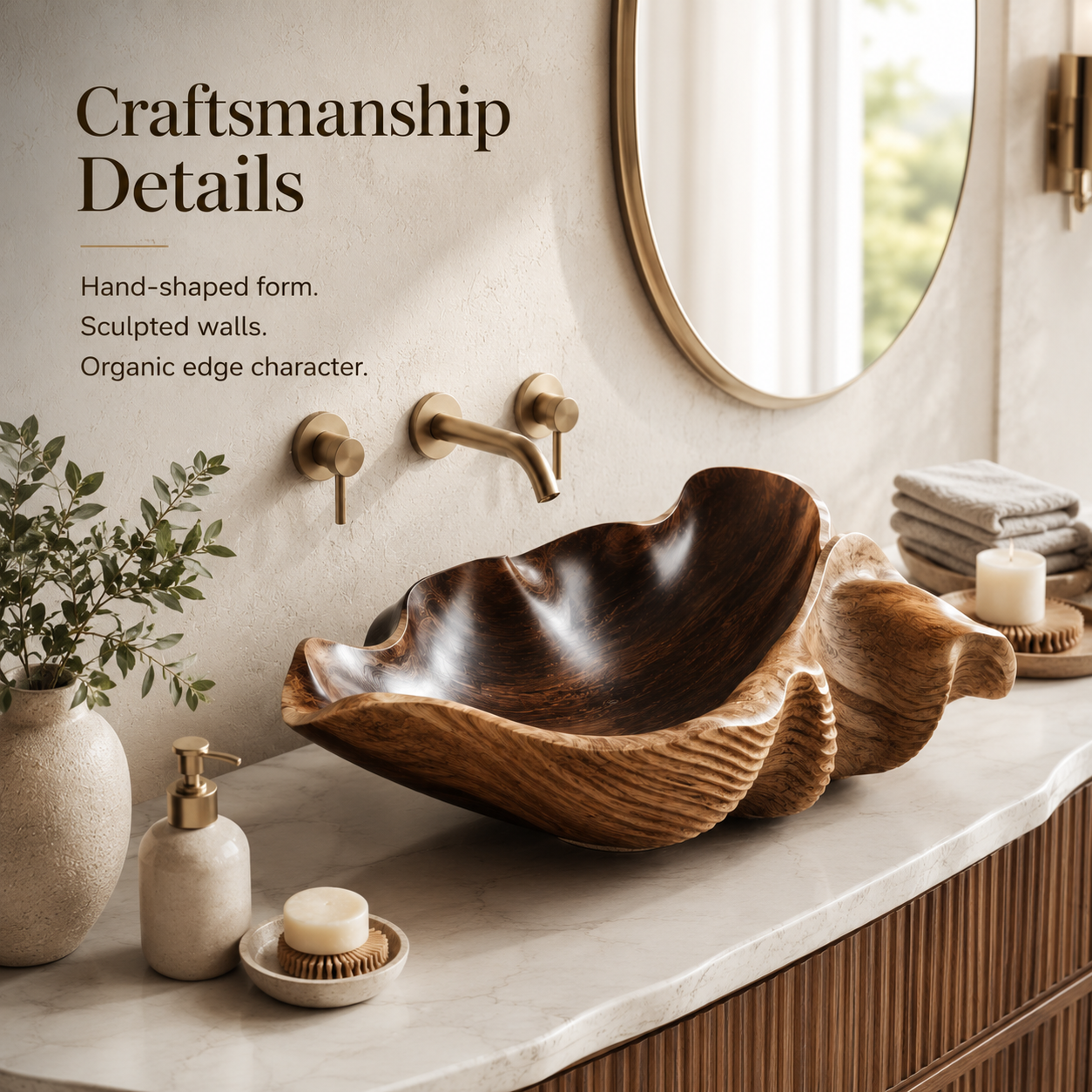 Liora Hand-Finished Vessel Sink - Design 144 - product image 06