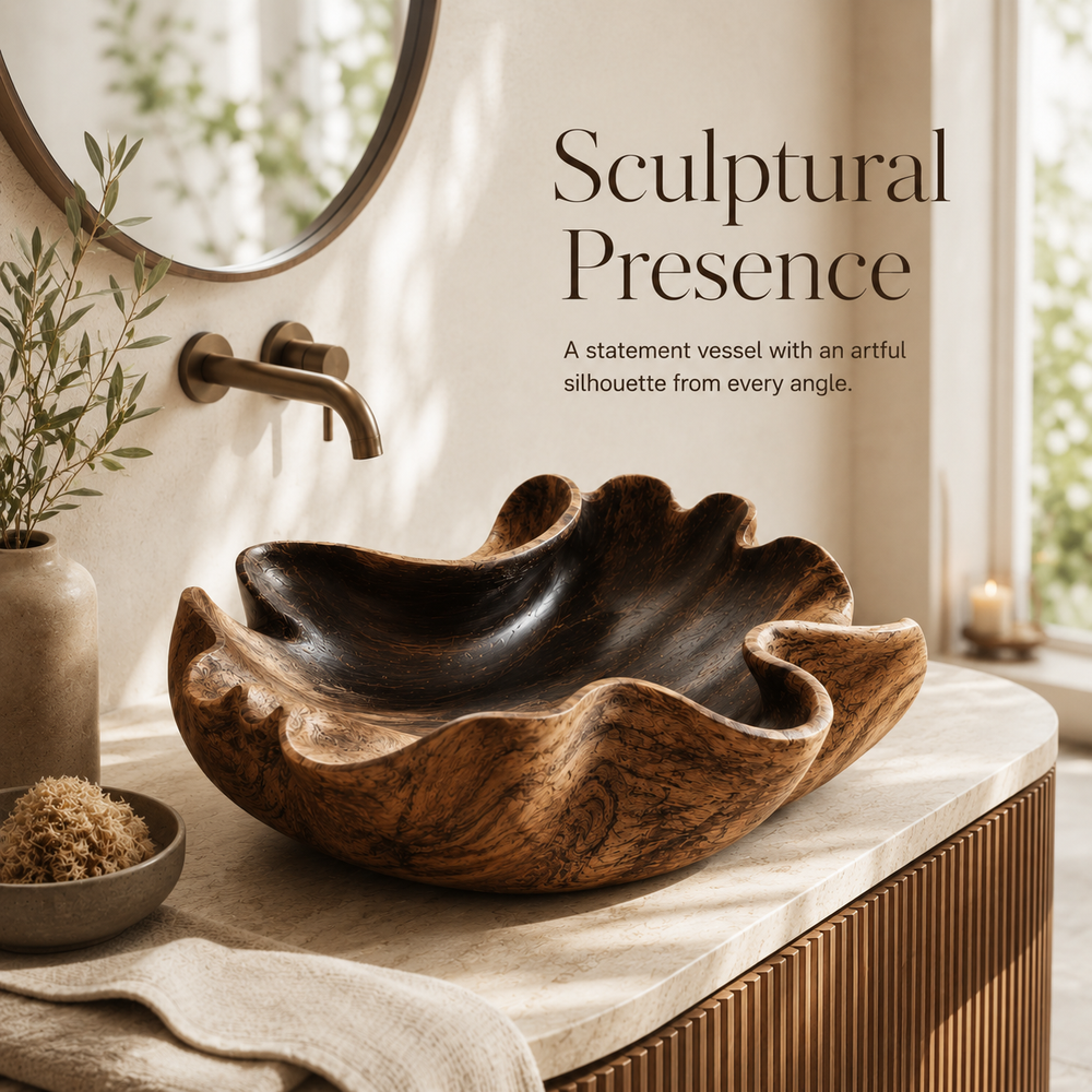 Mira Sculptural Bathroom Vessel Sink - Design 146 - product image 04