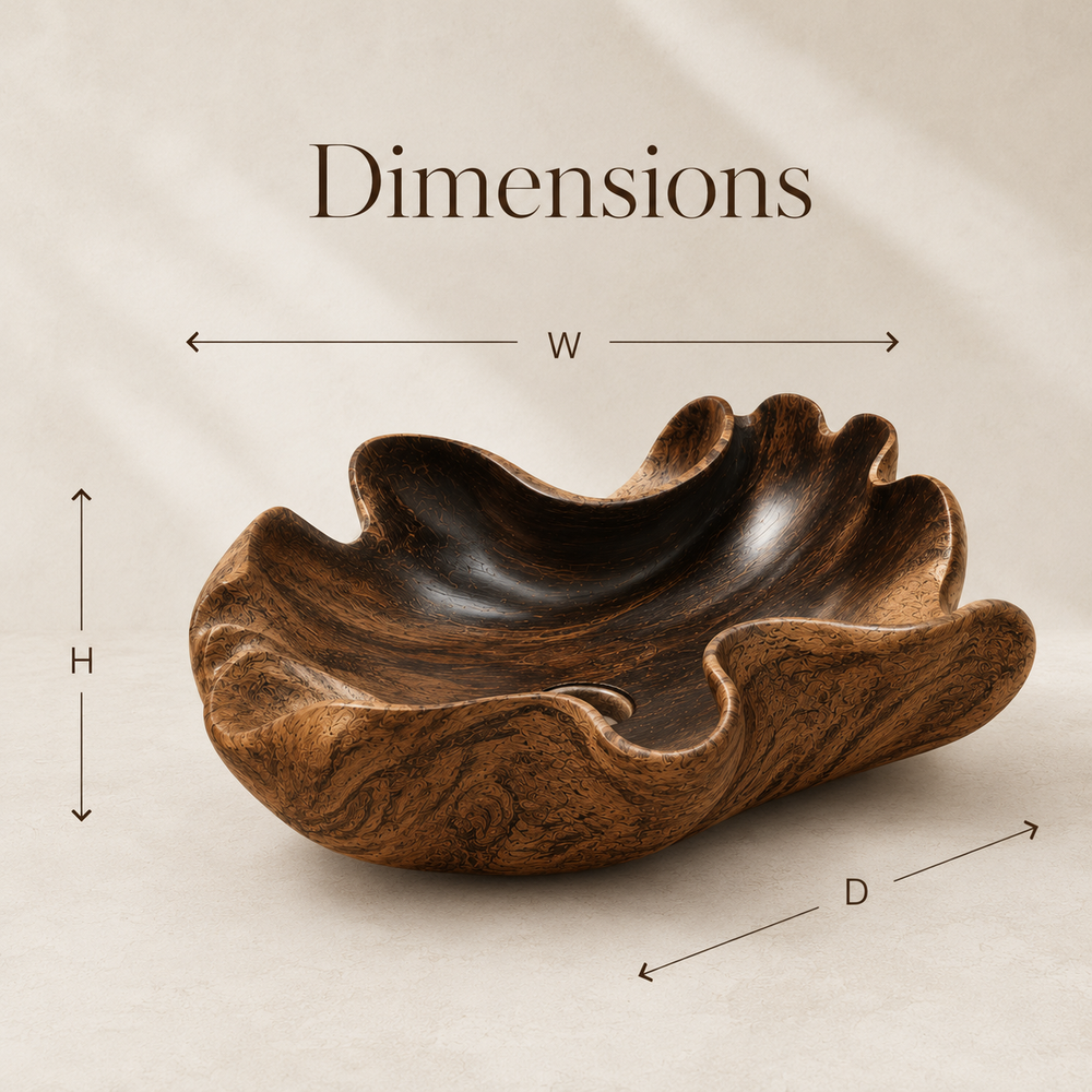 Mira Sculptural Bathroom Vessel Sink - Design 146 - product image 07