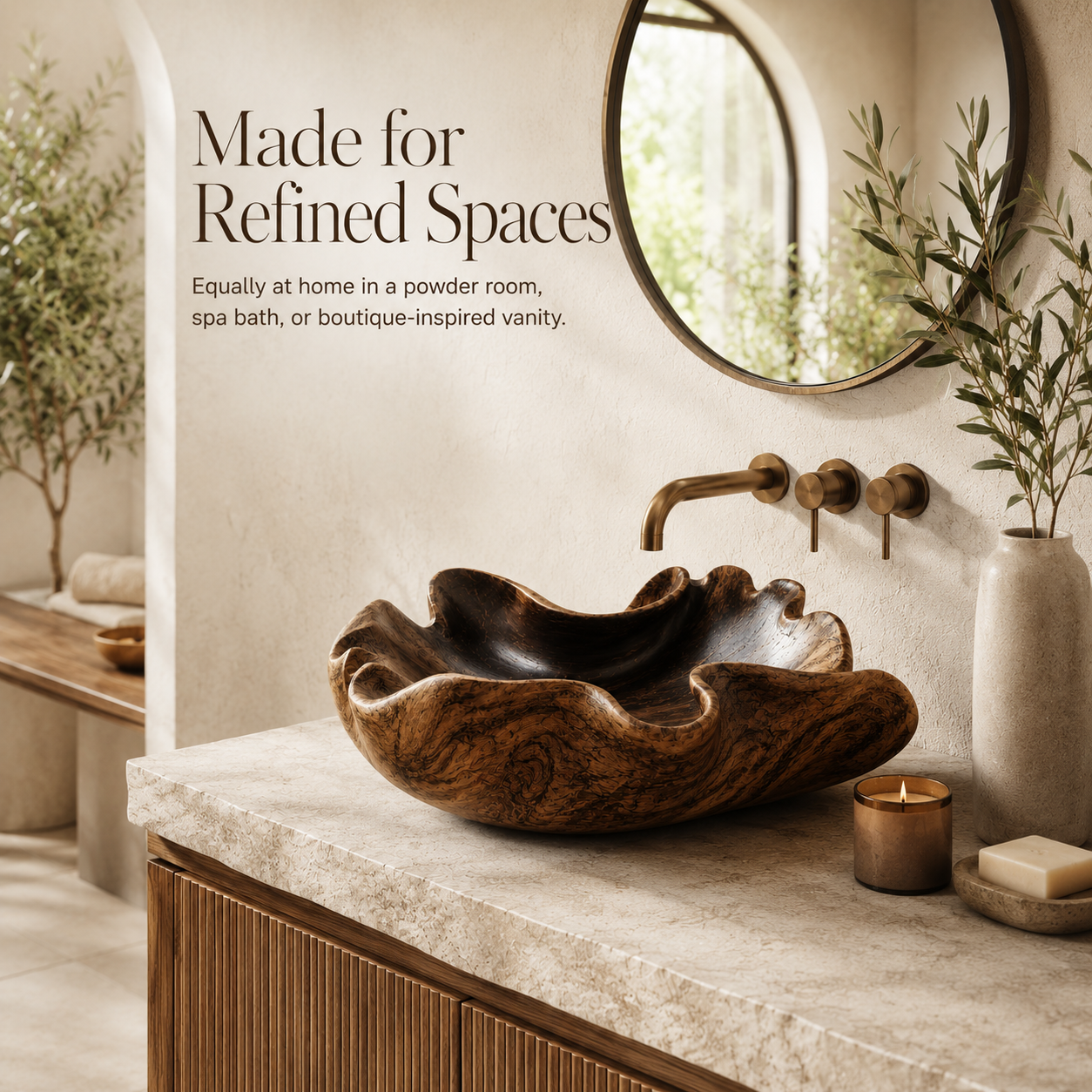 Mira Sculptural Bathroom Vessel Sink - Design 146 - product image 09