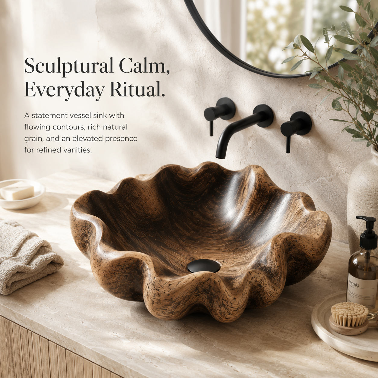 Soren Stone Vanity Vessel Sink - Design 148 - product image 02
