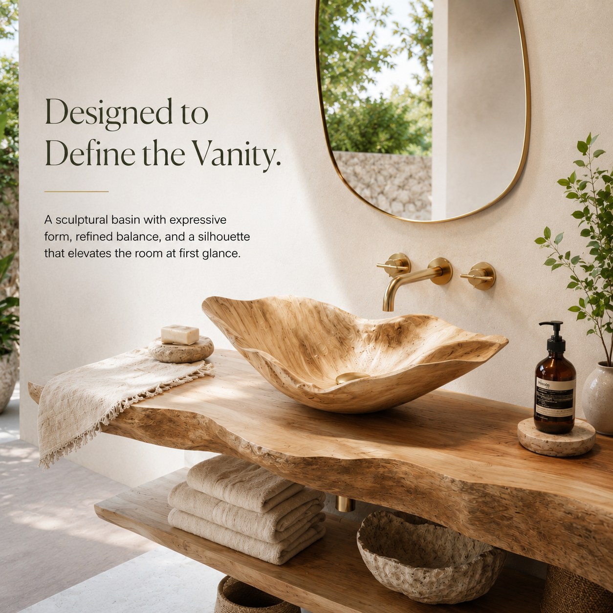 Nolan Warm Stone Vessel Sink - Design 151 - product image 03