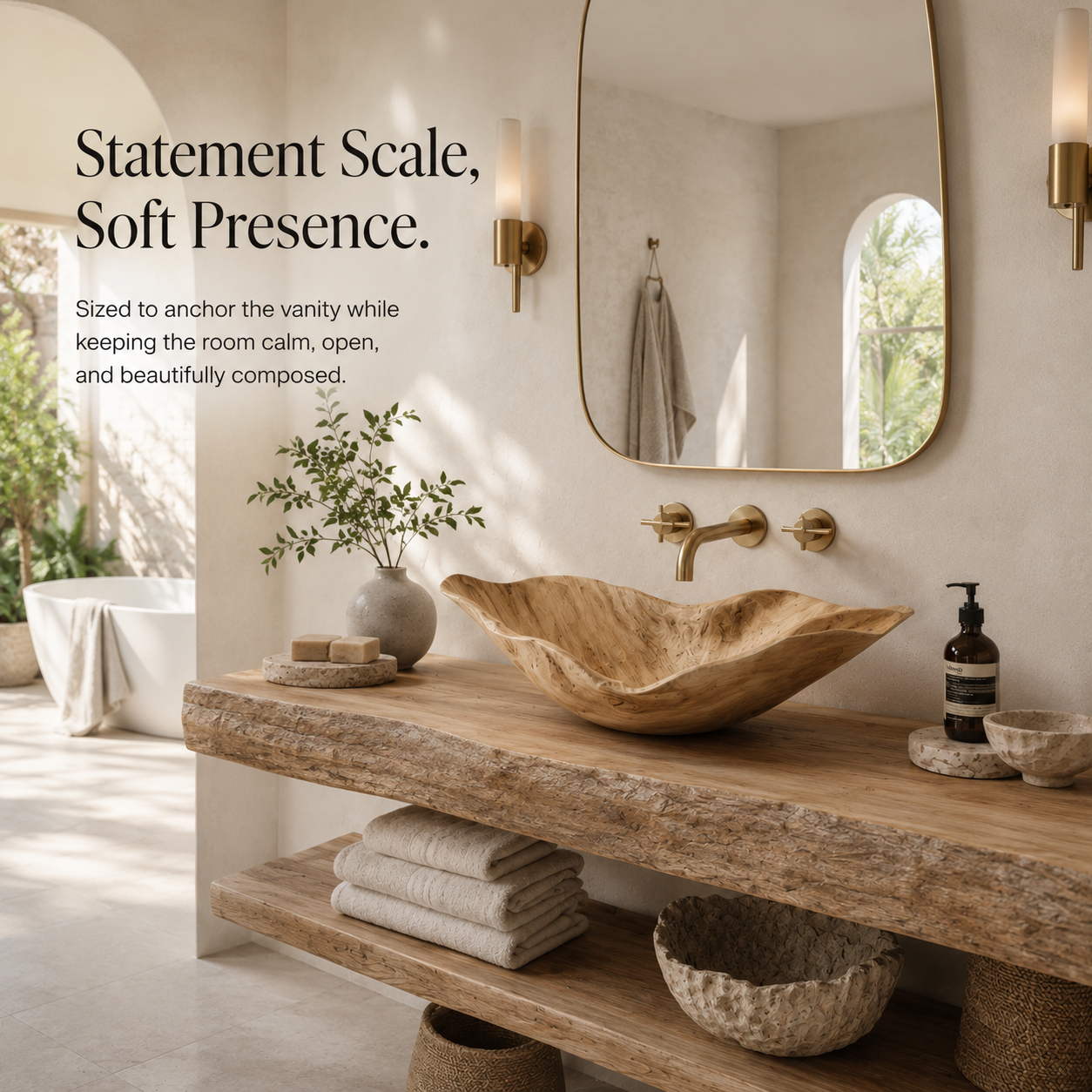 Nolan Warm Stone Vessel Sink - Design 151 - product image 04