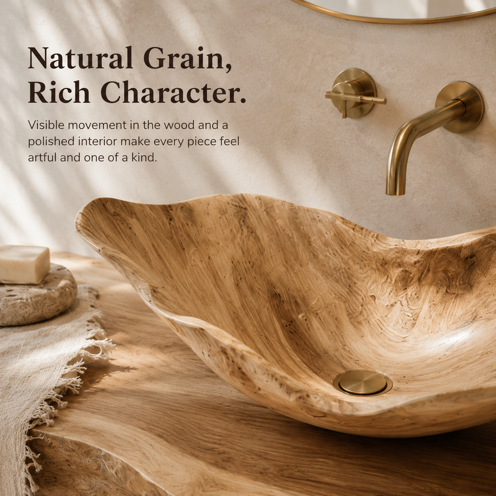 Nolan Warm Stone Vessel Sink - Design 151 - product image 06