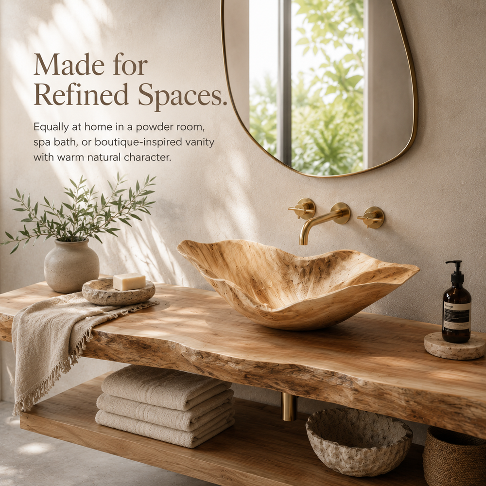 Nolan Warm Stone Vessel Sink - Design 151 - product image 10
