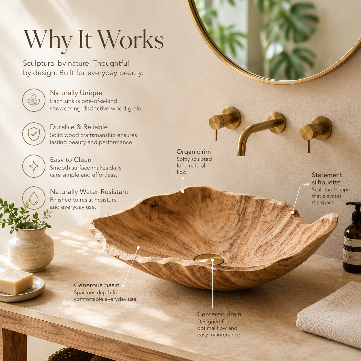 Liora Hand-Finished Vessel Sink - Design 152 - product image 09