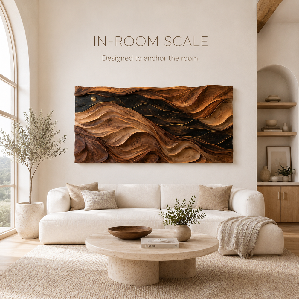 Aurelia Sculptural Wood Wall Art - Design 001 - product image 04