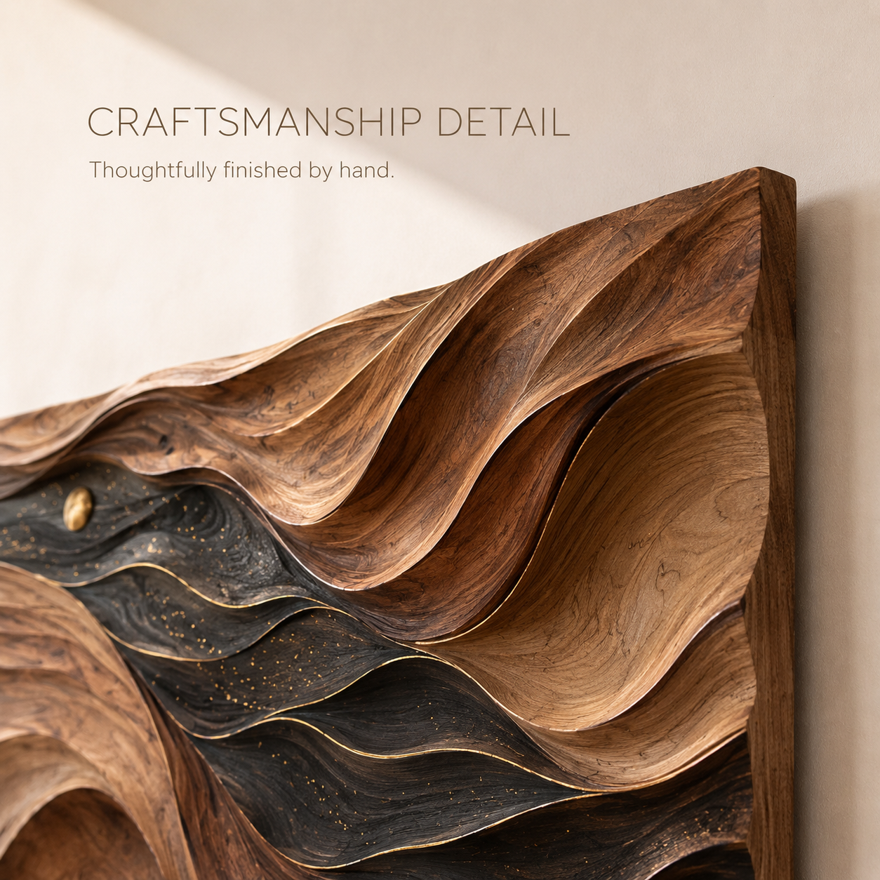 Aurelia Sculptural Wood Wall Art - Design 001 - product image 06