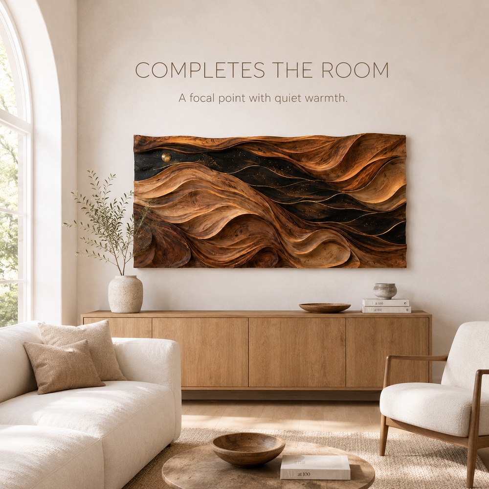 Aurelia Sculptural Wood Wall Art - Design 001 - product image 07