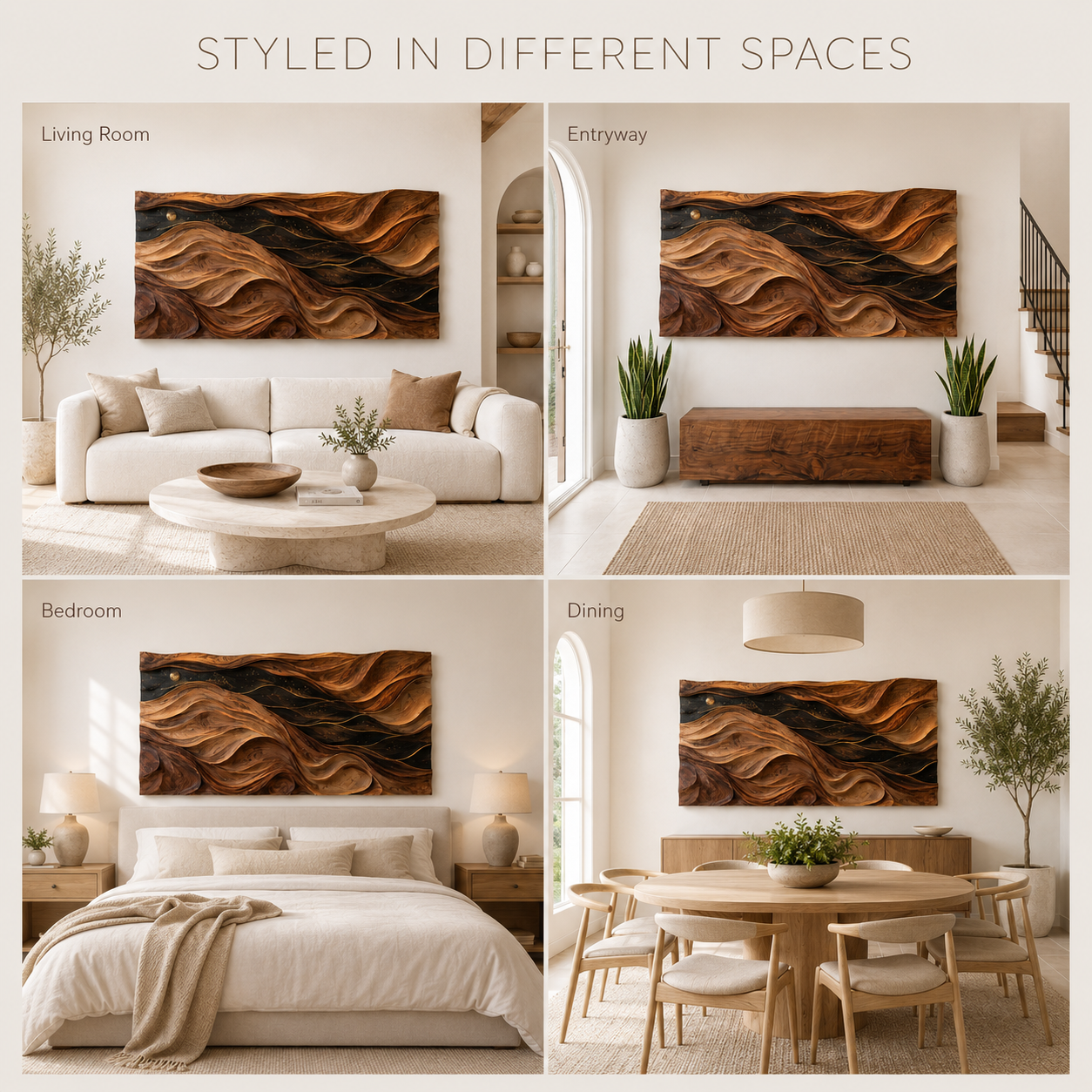 Aurelia Sculptural Wood Wall Art - Design 001 - product image 10