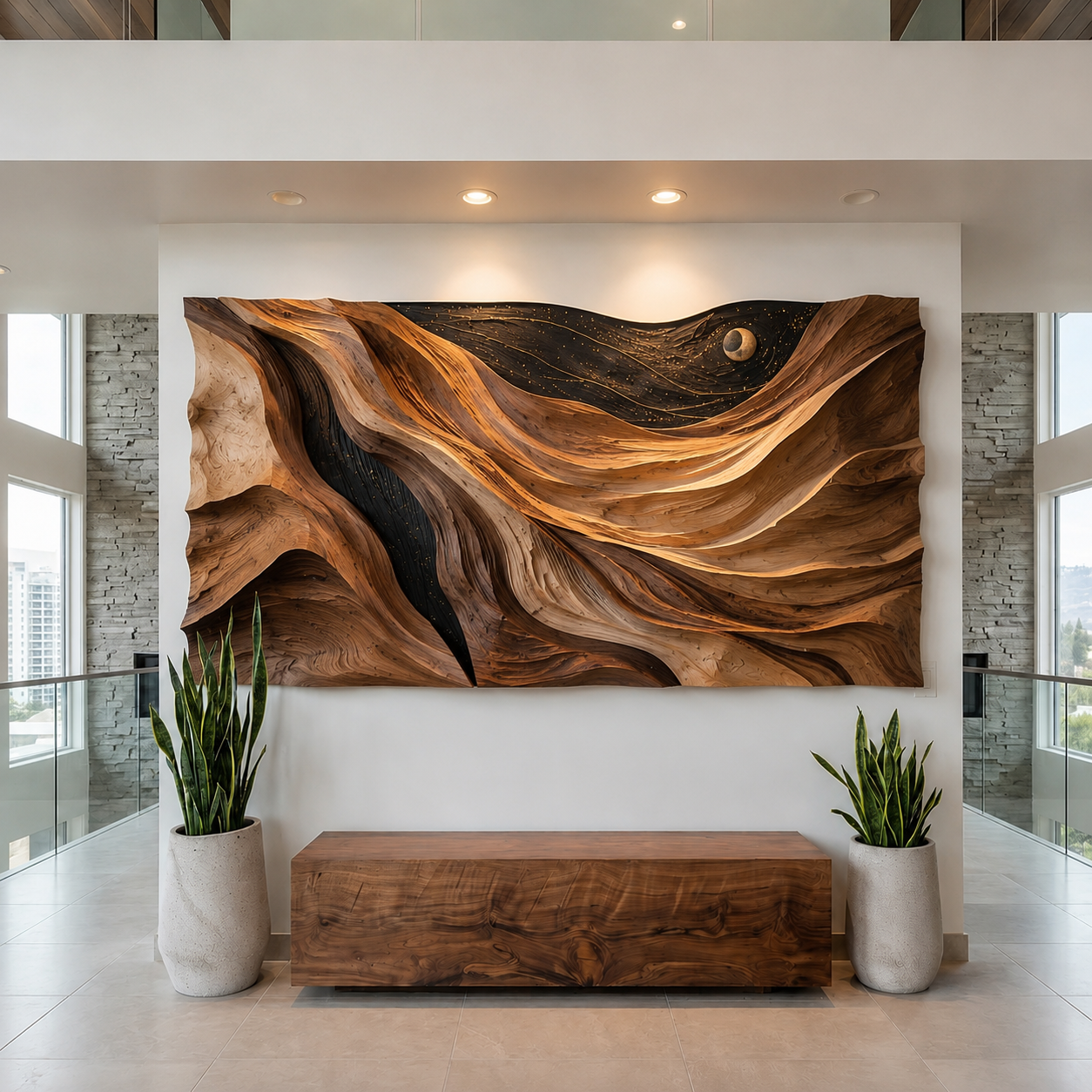 Soren Textured Statement Wall Art - Design 002 - main view