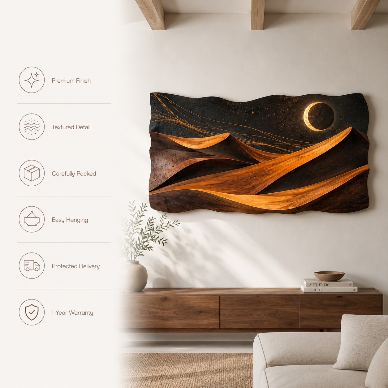 Isla Sculptural Wall Art - Design 010 - product image 04