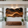 Aurelia Sculptural Wood Wall Art - Design 011 - main view