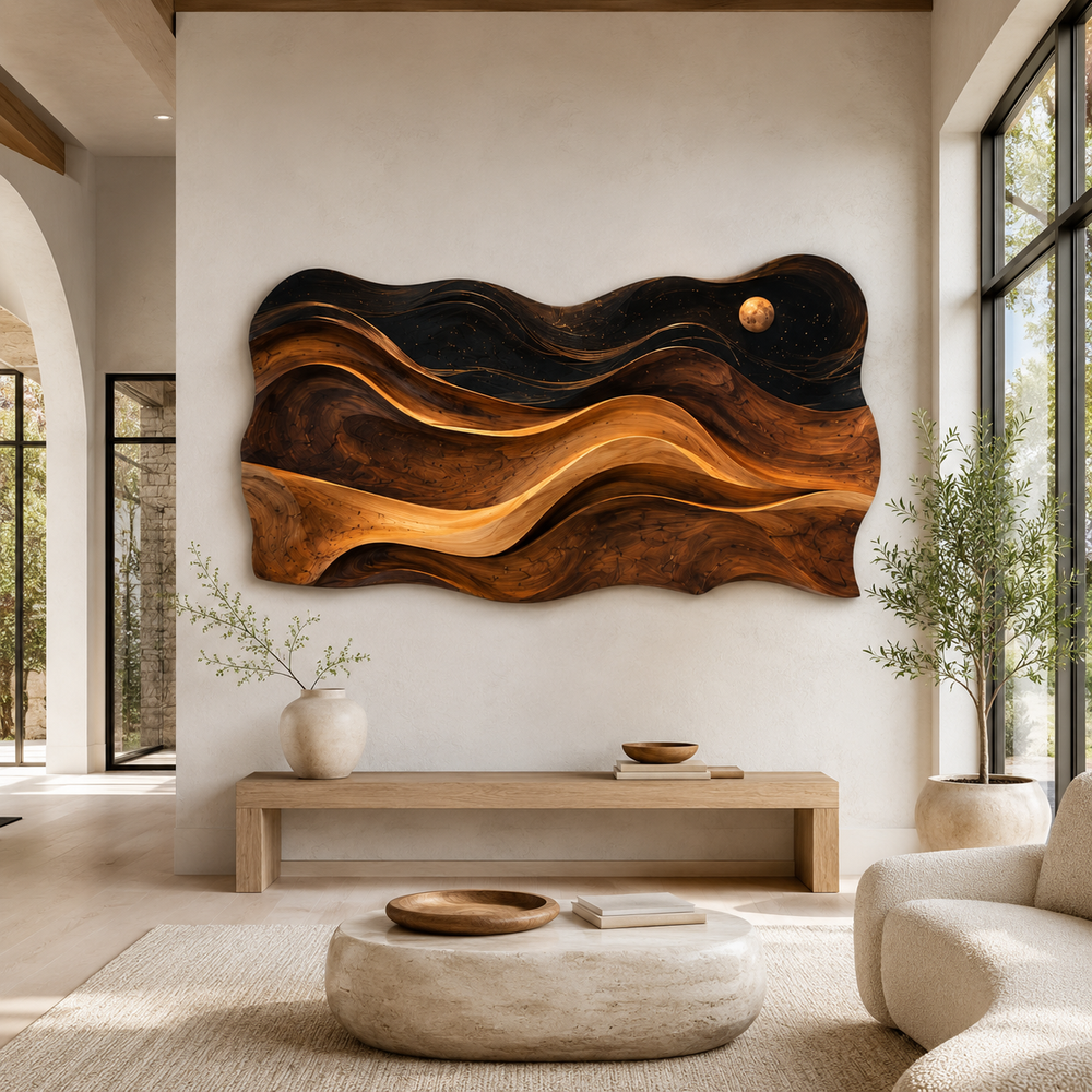 Aurelia Sculptural Wood Wall Art - Design 011 - product image 08
