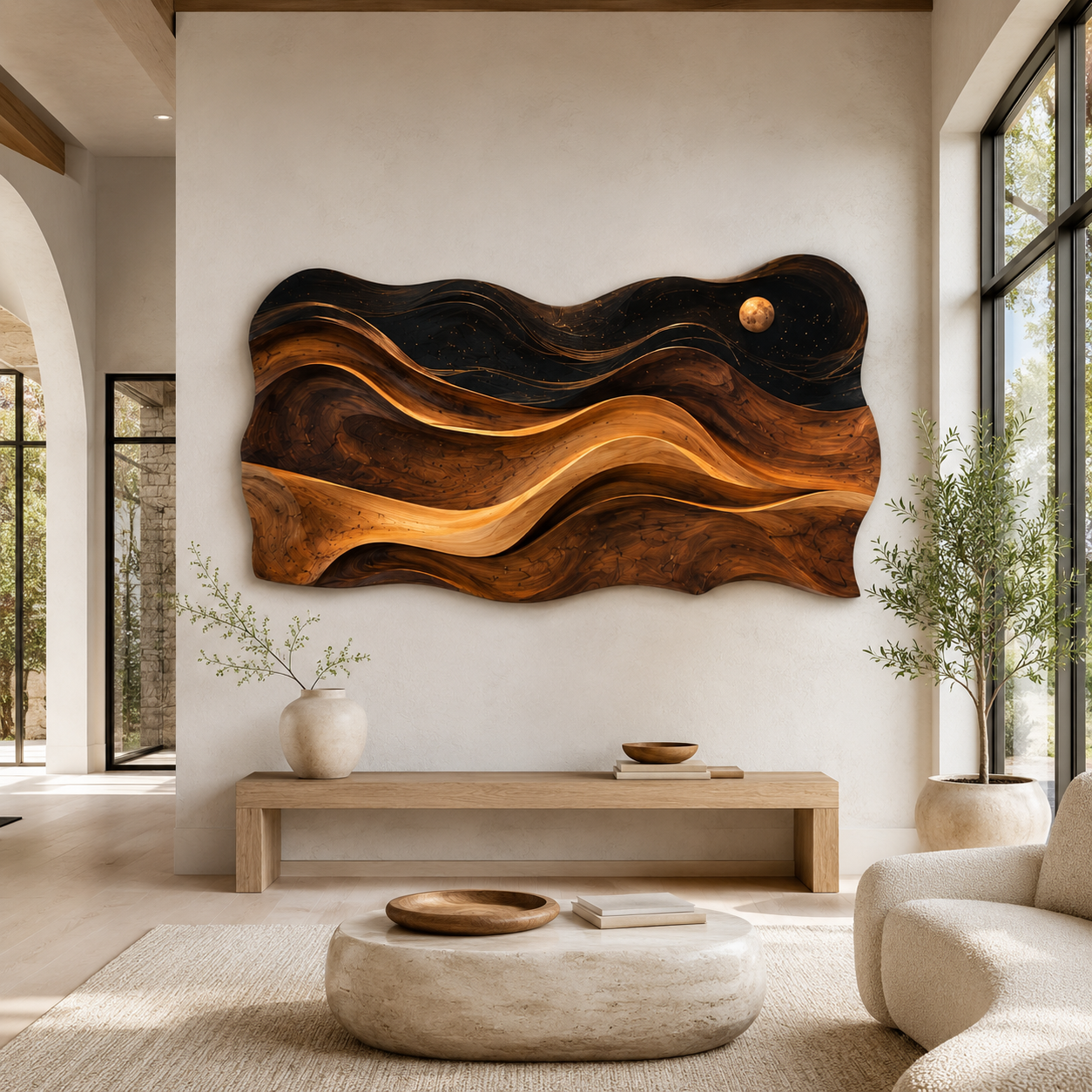 Aurelia Sculptural Wood Wall Art - Design 011 - product image 08