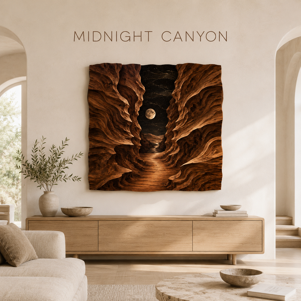 Veyra Warm Wood Wall Art - Design 017 - product image 02
