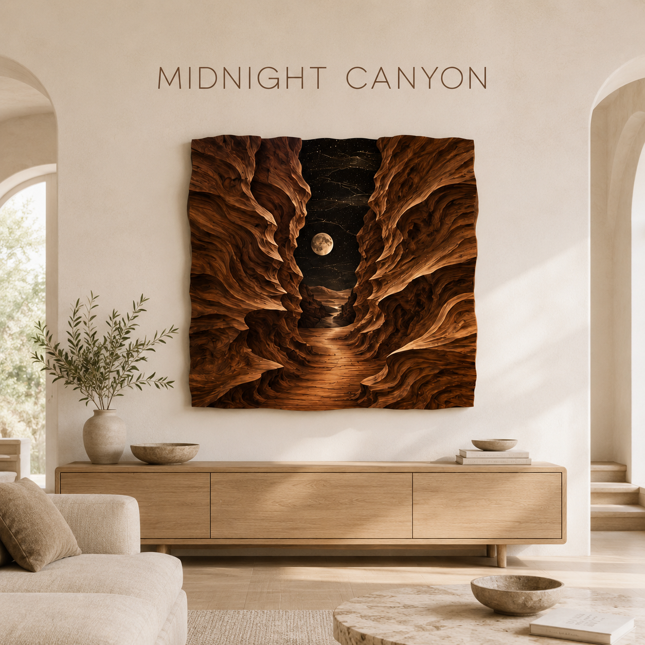 Veyra Warm Wood Wall Art - Design 017 - product image 02