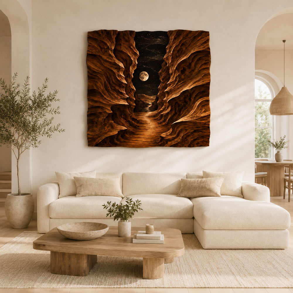 Veyra Warm Wood Wall Art - Design 017 - product image 04