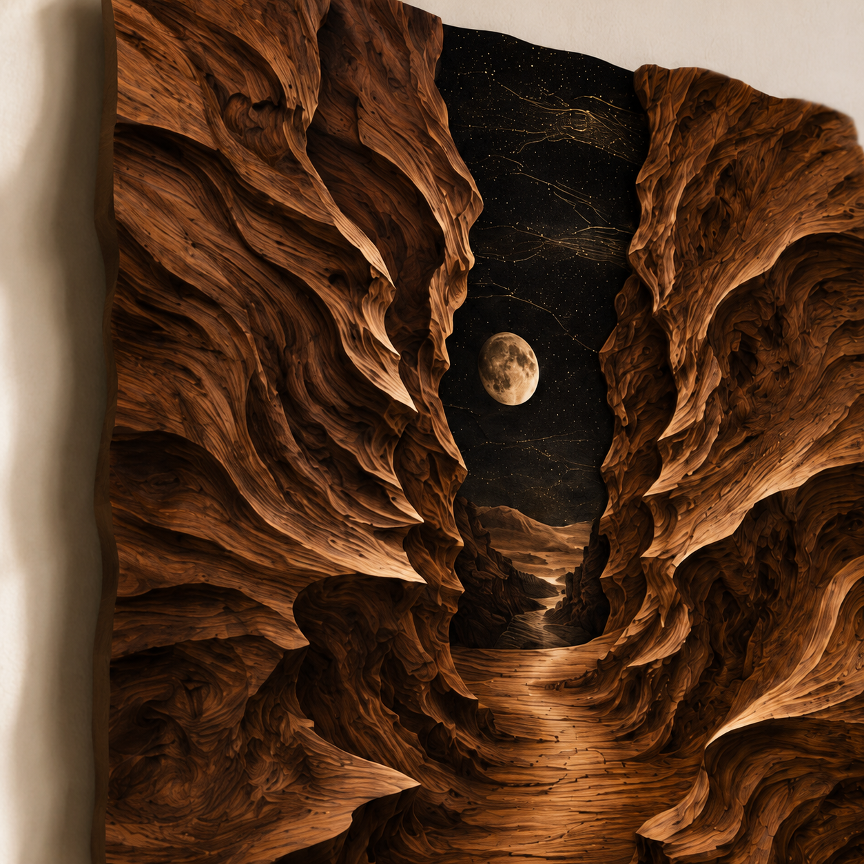 Veyra Warm Wood Wall Art - Design 017 - product image 05