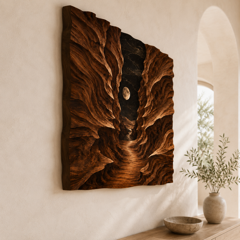 Veyra Warm Wood Wall Art - Design 017 - product image 06