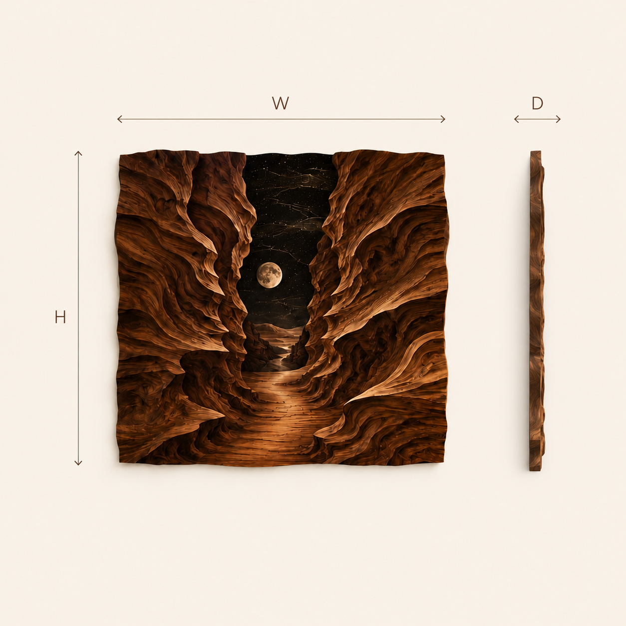 Veyra Warm Wood Wall Art - Design 017 - product image 08