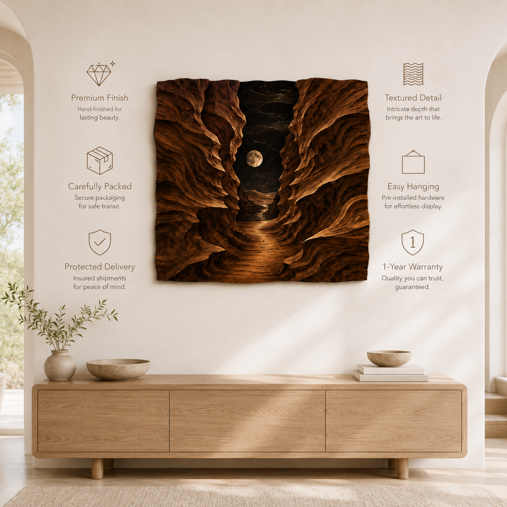 Veyra Warm Wood Wall Art - Design 017 - product image 09
