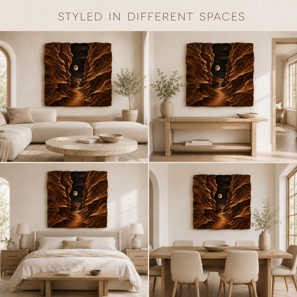 Veyra Warm Wood Wall Art - Design 017 - product image 10
