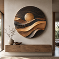 Aurelia Sculptural Wood Wall Art - Design 021 - main view