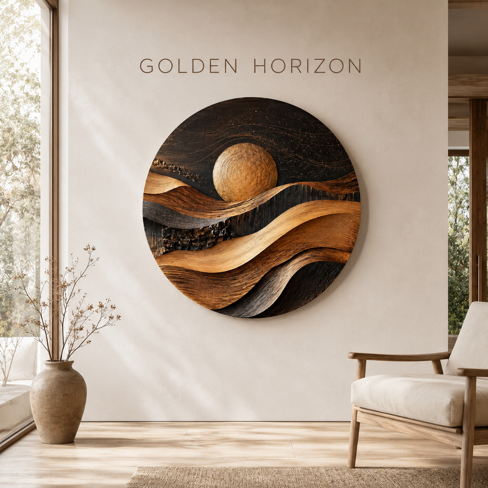 Aurelia Sculptural Wood Wall Art - Design 021 - product image 02