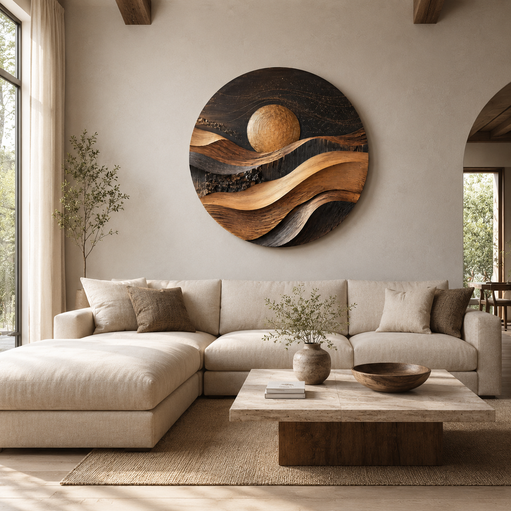 Aurelia Sculptural Wood Wall Art - Design 021 - product image 04