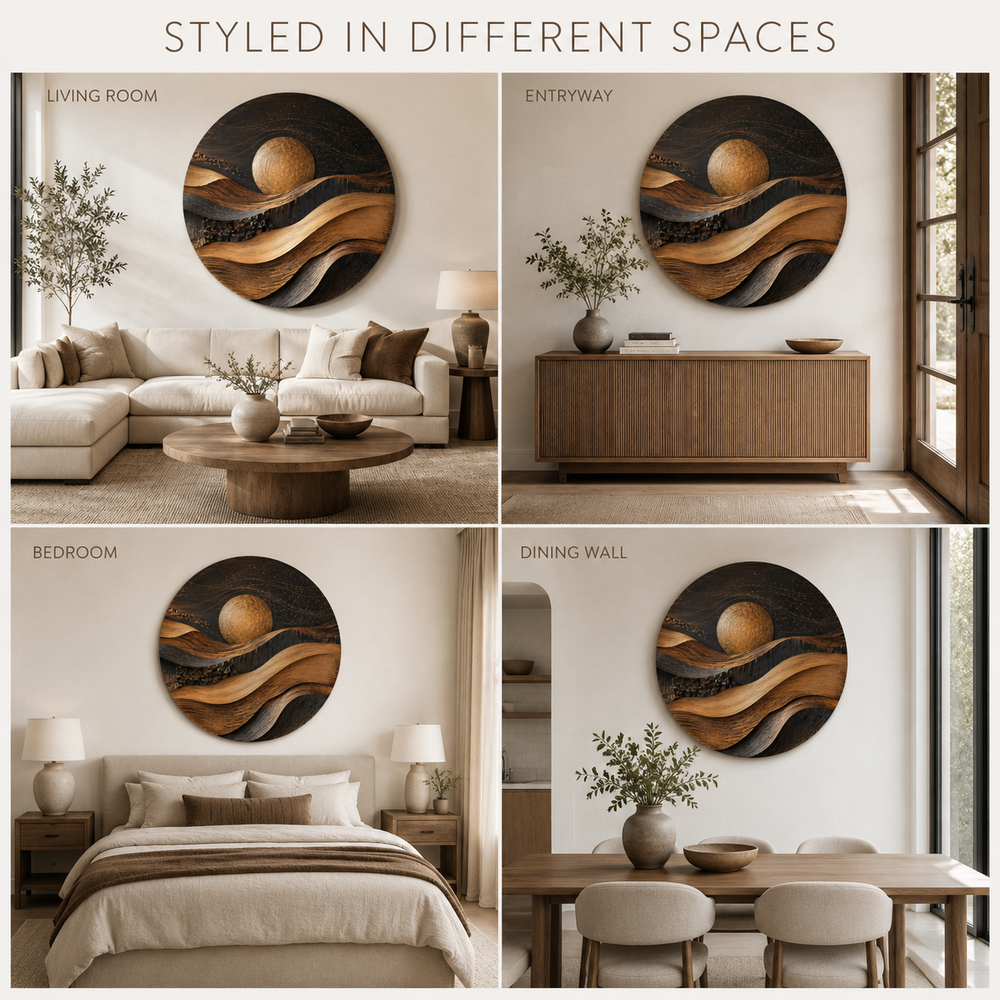 Aurelia Sculptural Wood Wall Art - Design 021 - product image 10