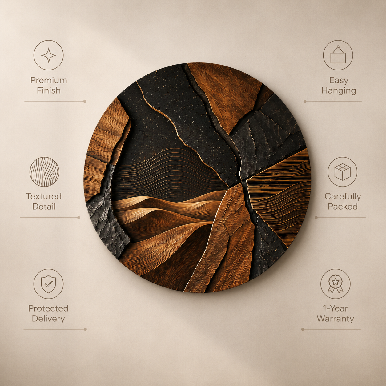 Calder Layered Wood Wall Art - Design 024 - product image 09