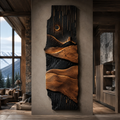 Veyra Warm Wood Wall Art - Design 027 - main view