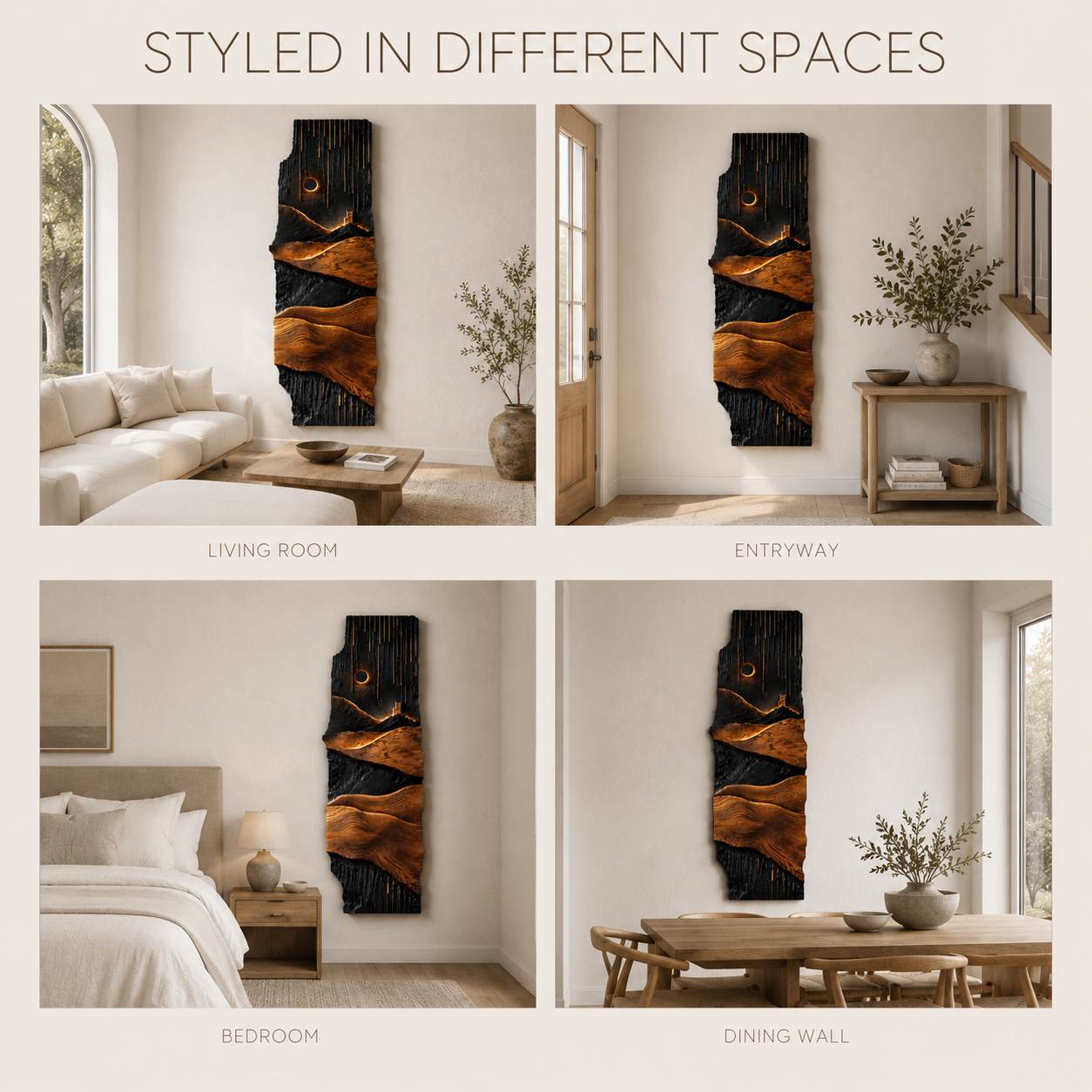Veyra Warm Wood Wall Art - Design 027 - product image 06