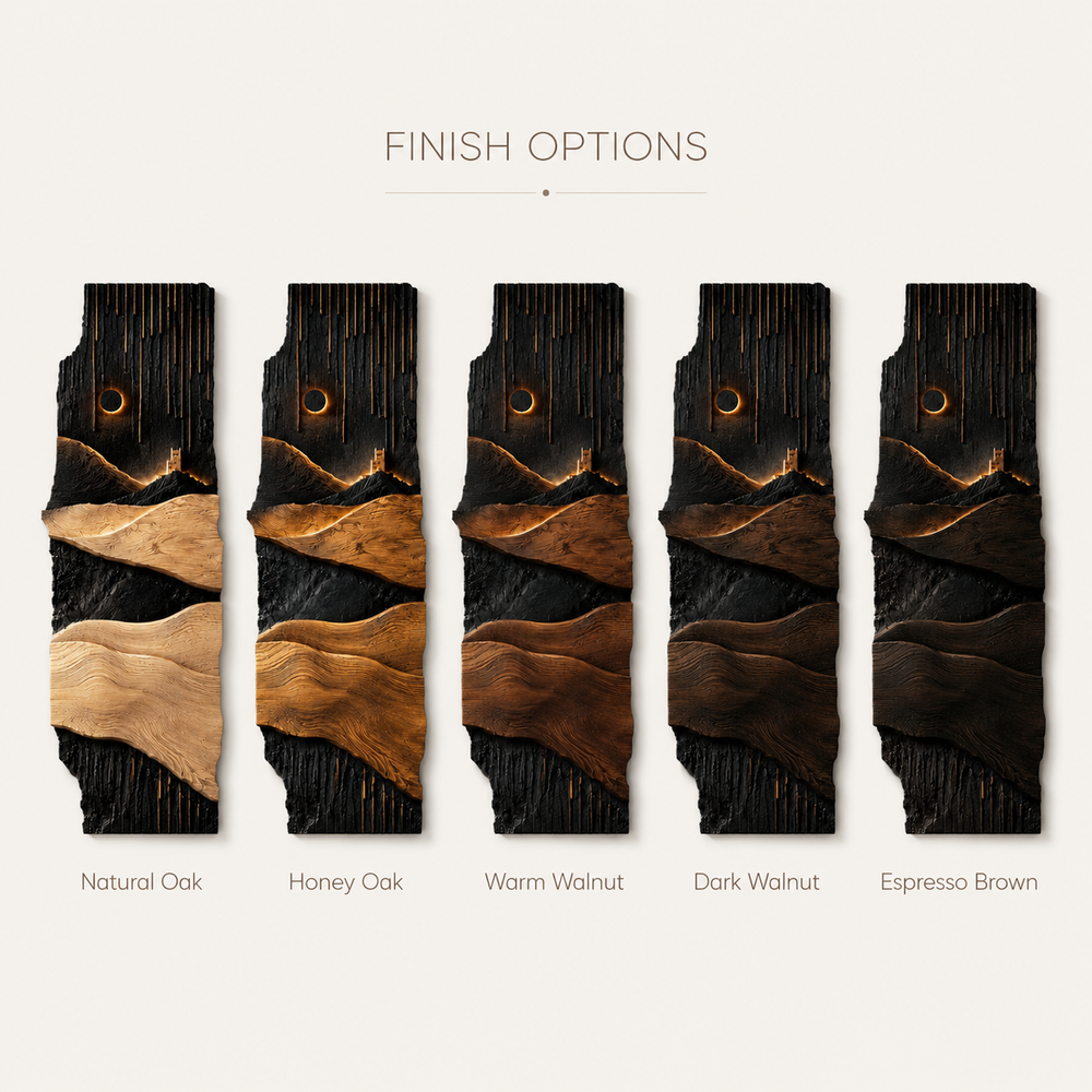 Veyra Warm Wood Wall Art - Design 027 - product image 07