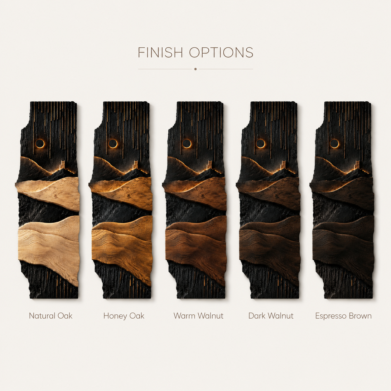 Veyra Warm Wood Wall Art - Design 027 - product image 07