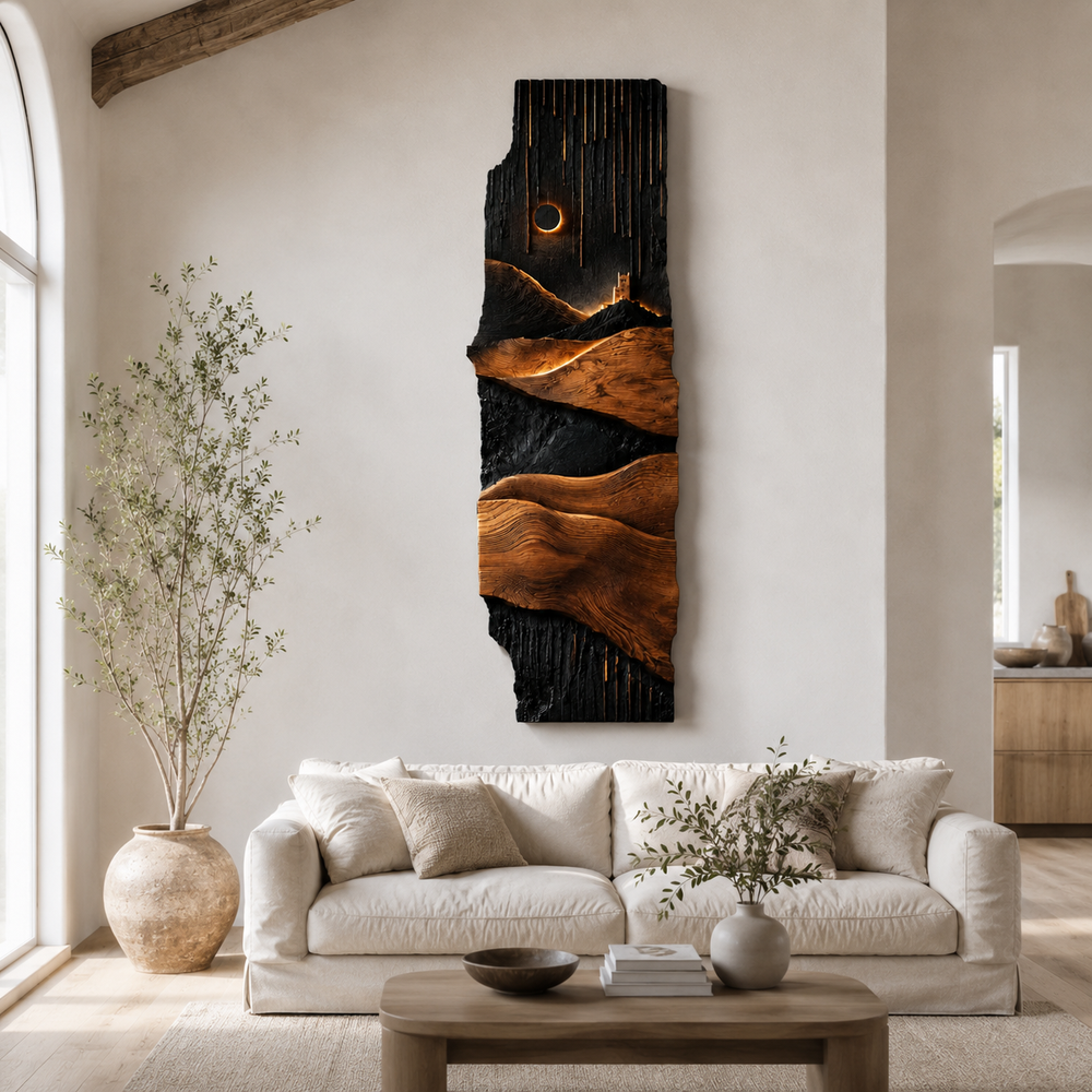 Veyra Warm Wood Wall Art - Design 027 - product image 09