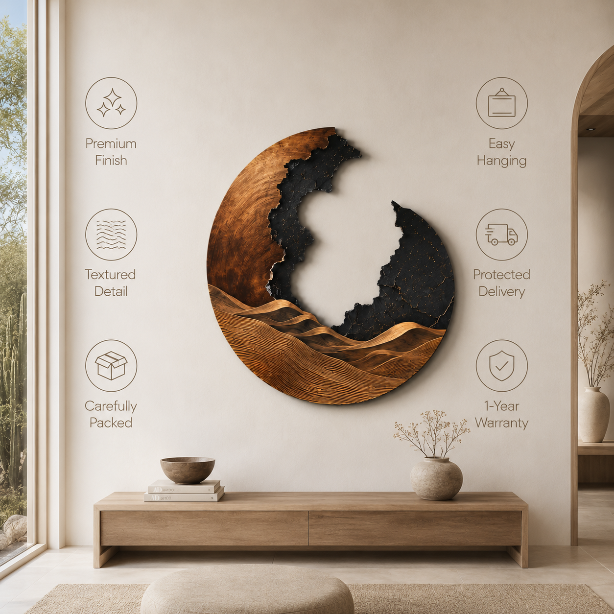 Isla Sculptural Wall Art - Design 030 - product image 09