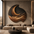 Aurelia Sculptural Wood Wall Art - Design 031 - main view