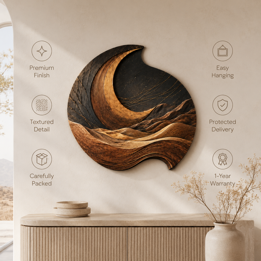 Aurelia Sculptural Wood Wall Art - Design 031 - product image 04