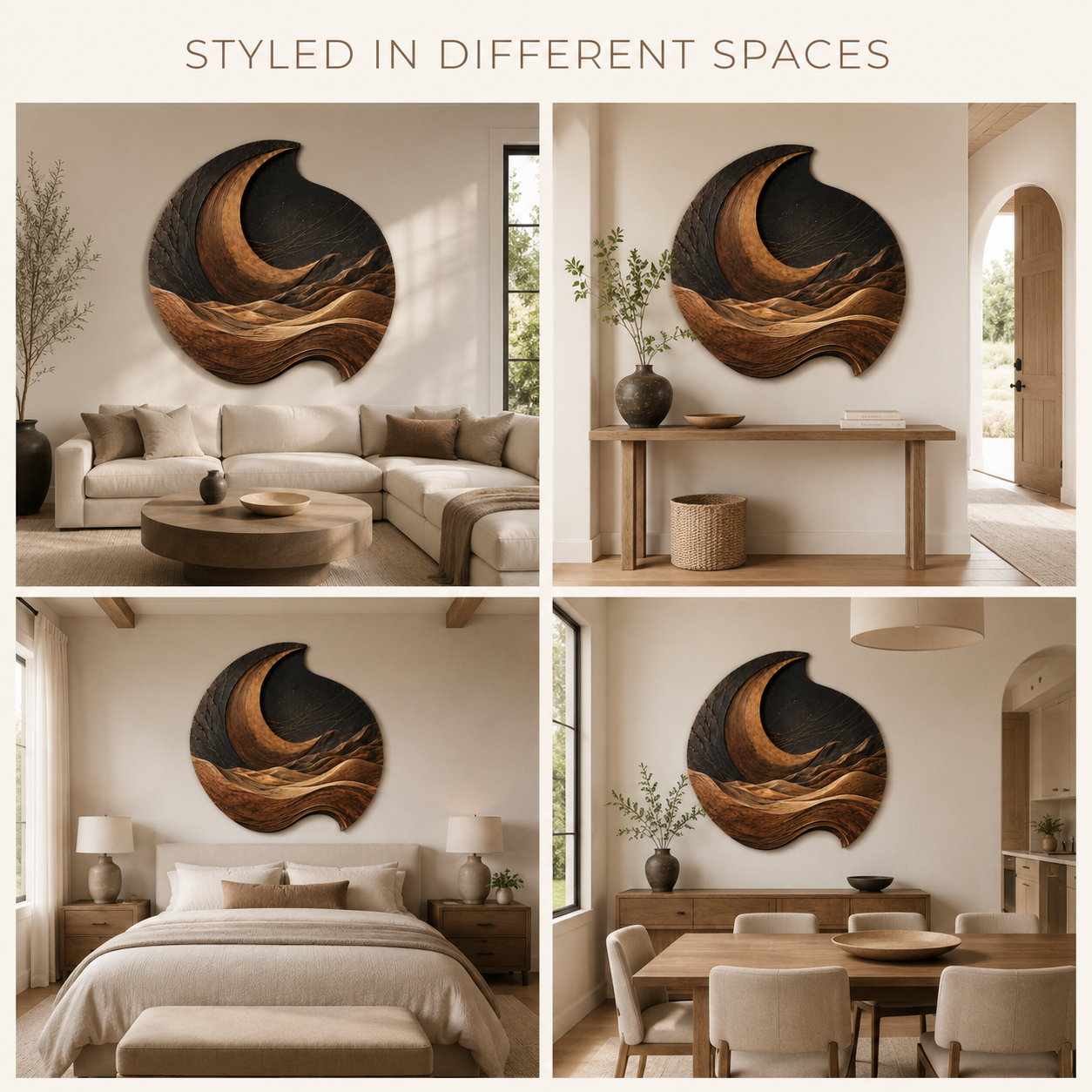 Aurelia Sculptural Wood Wall Art - Design 031 - product image 05