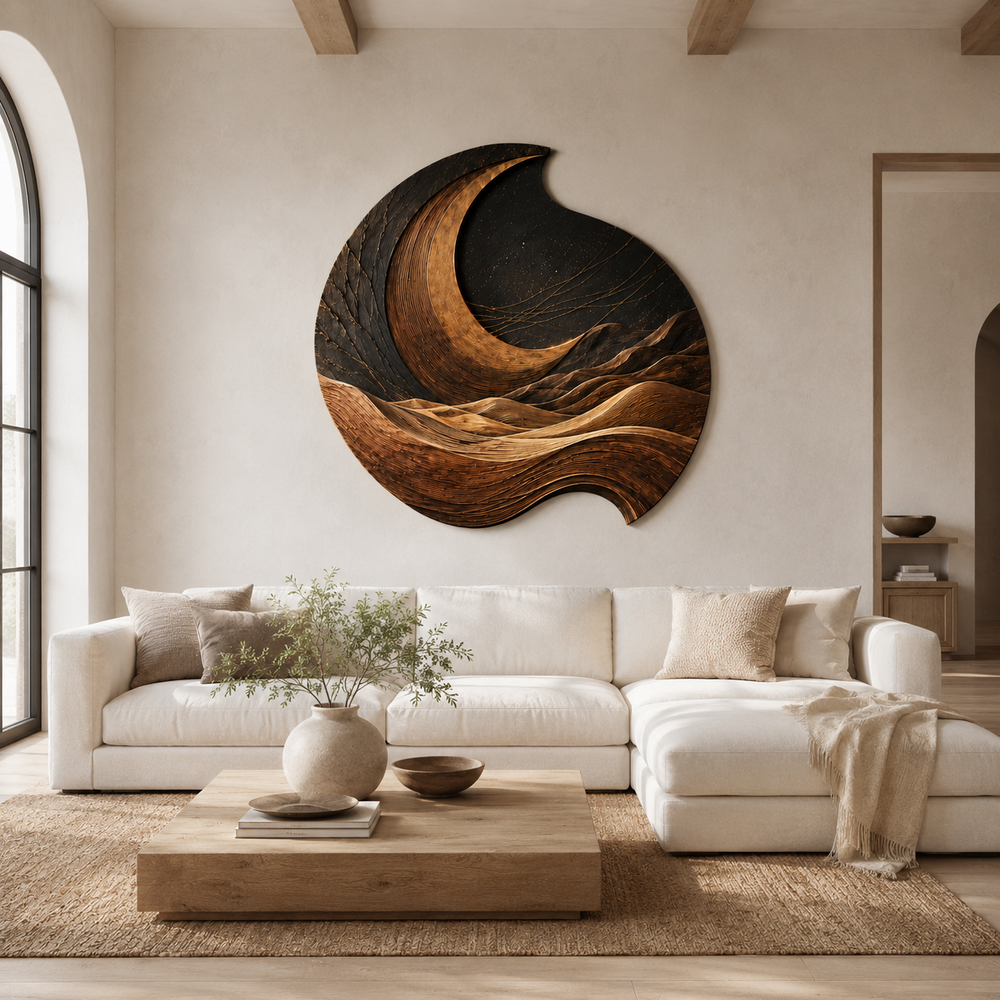 Aurelia Sculptural Wood Wall Art - Design 031 - product image 08