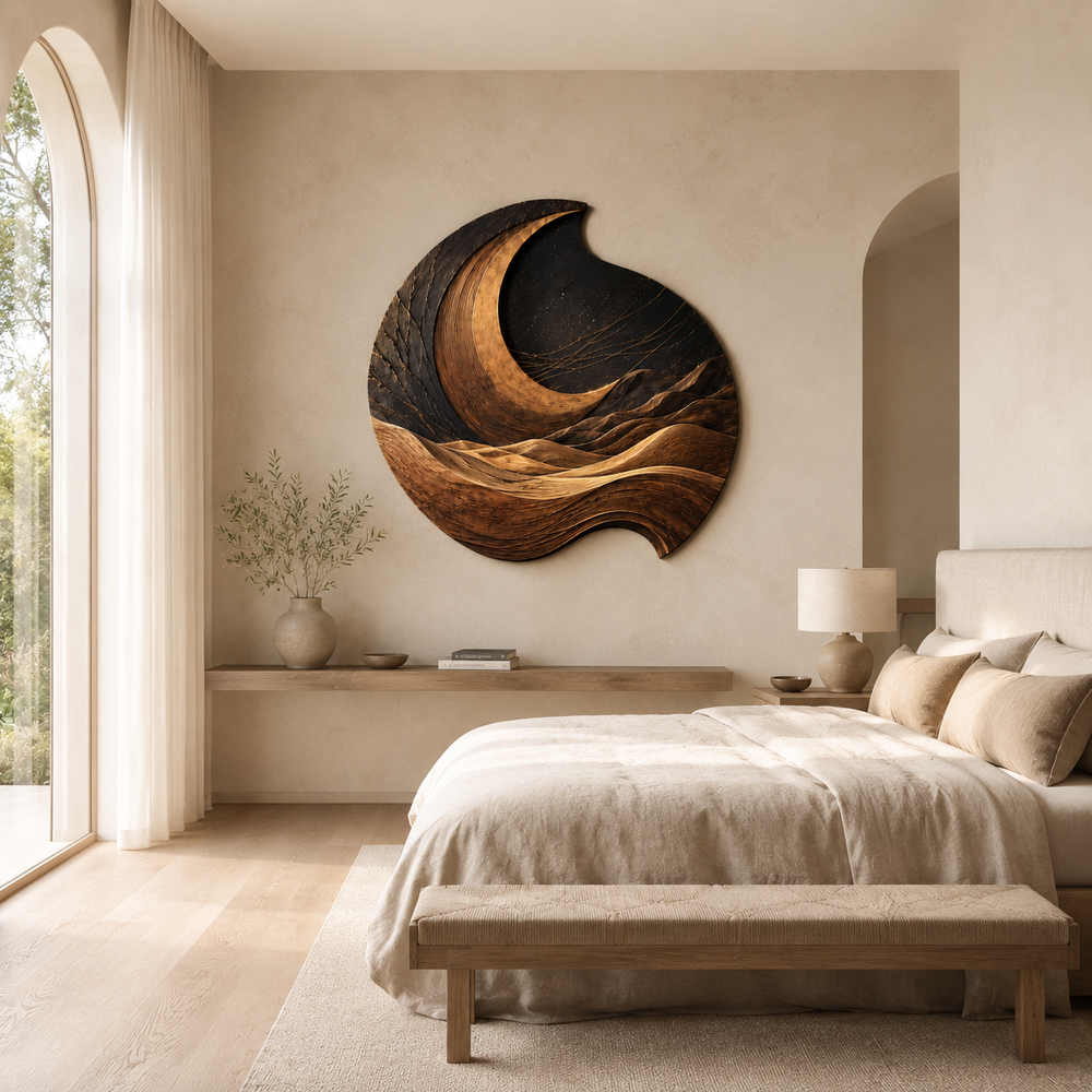 Aurelia Sculptural Wood Wall Art - Design 031 - product image 10