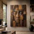 Veyra Warm Wood Wall Art - Design 037 - main view