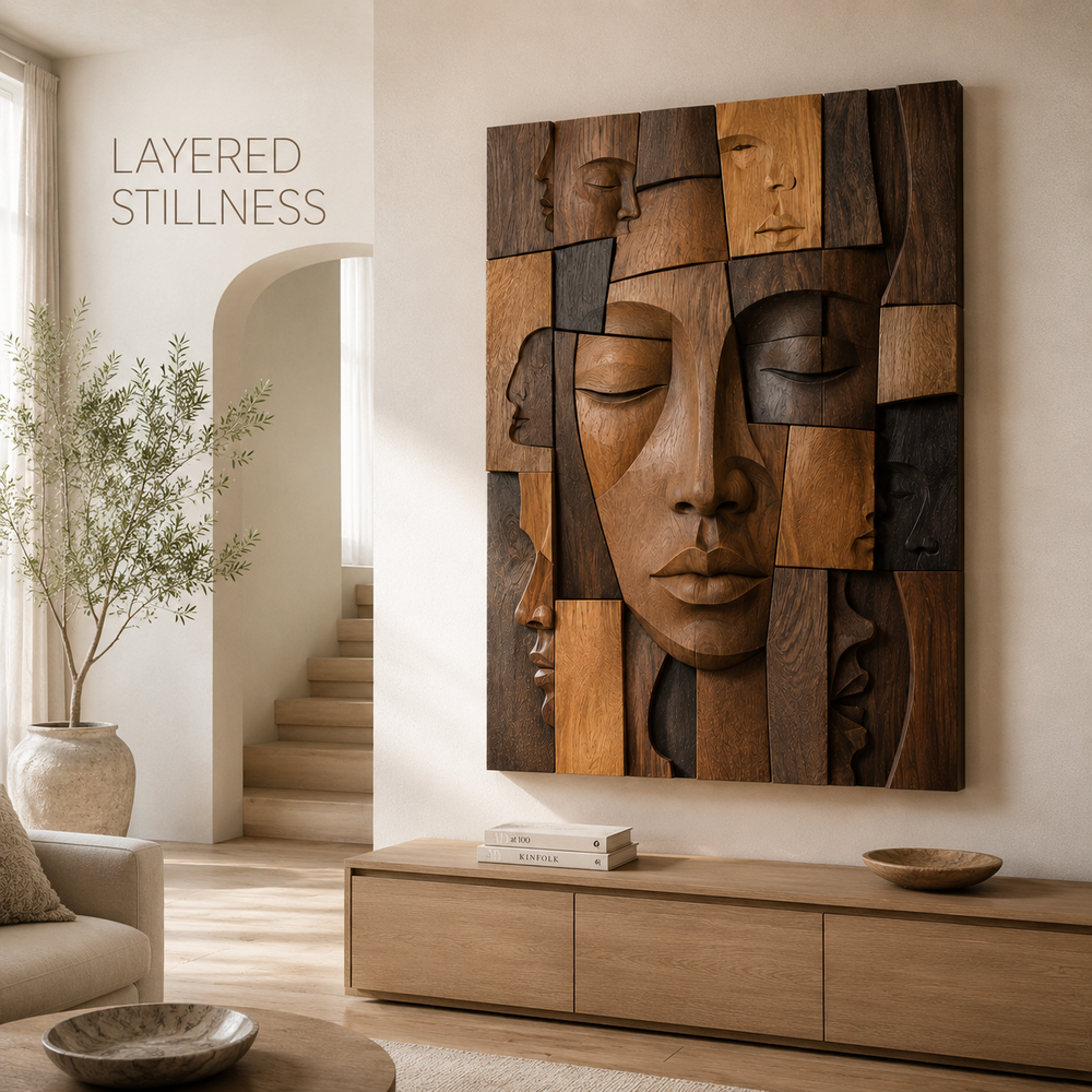 Veyra Warm Wood Wall Art - Design 037 - product image 02